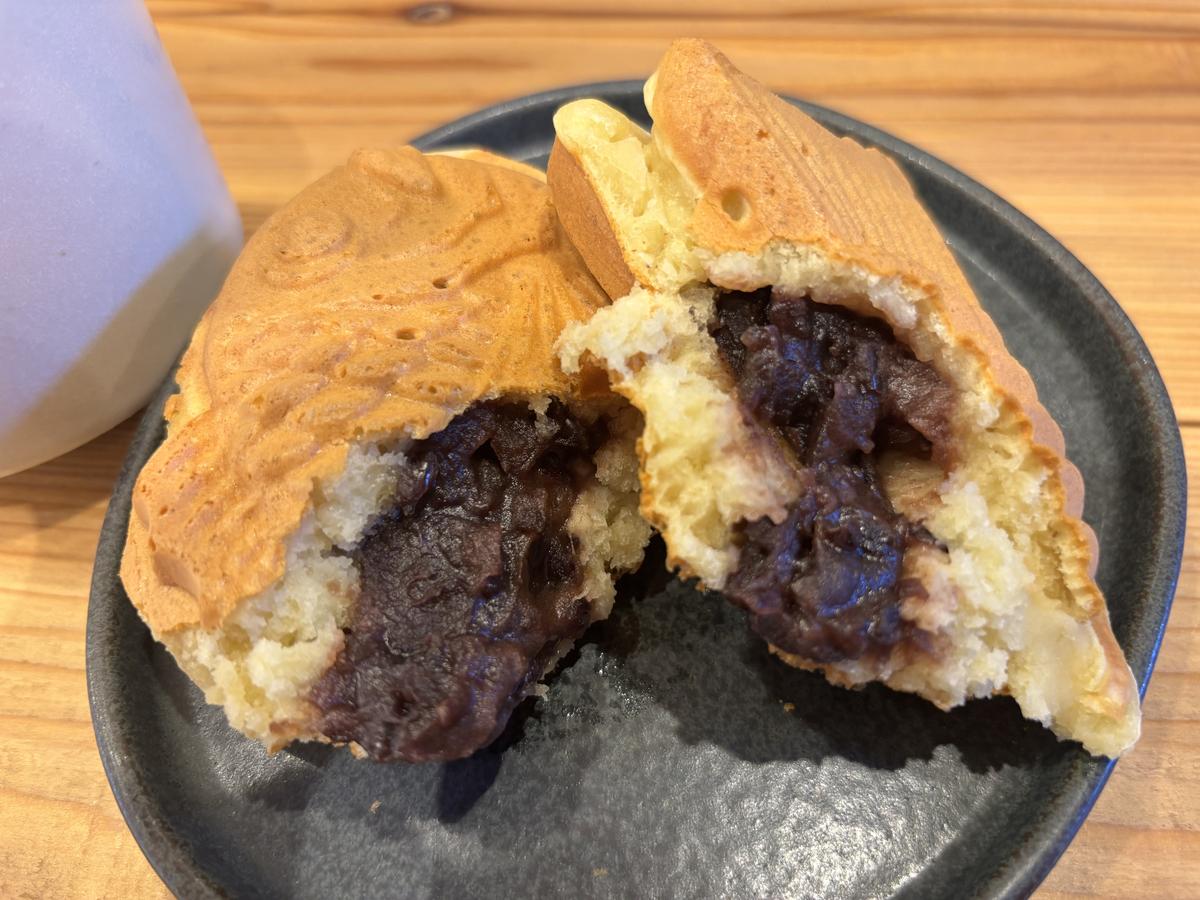 たい焼きの断面