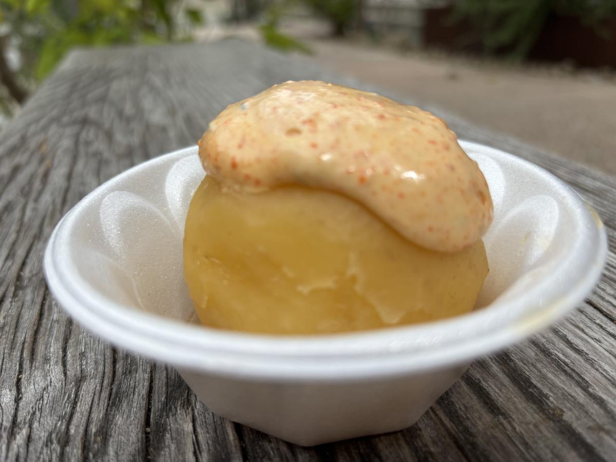 七味マヨがかかったじゃがいも